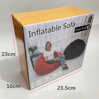 Canapé gonflable de camping, fauteuil double, fauteuil gonflable en tissu d'extérieur avec pompe à air intégrée