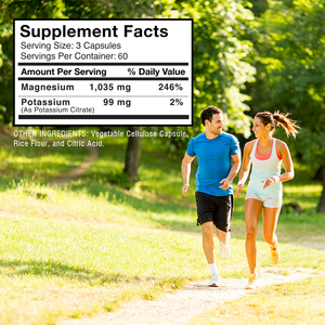 Capsules de magnésium de haute qualité, citrate de potassium, favorisent la relaxation, la santé des nerfs et des os, complément minéral en capsules - Product Image 4