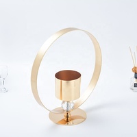 Support de couronne circulaire en métal doré en gros, support floral personnalisable, support de fleurs en métal multicolore, centre de table de mariage