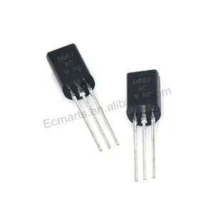 EC-Mart 2SD667A NPN 100 V 1 A 140MHz 900 mW双极晶体管2SD667A-D-AP