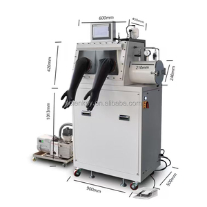 Luva de aço inoxidável customizável do laboratório com câmaras anaeróbicas & fontes do laboratório do OEM do sistema da purificação rachado - Product Image 2