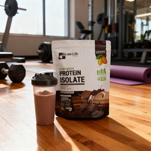 Bolsa de Plástico VMPET de Grado Alimenticio de 500g, Bolsa con Base y Abertura para Desgarro, Bolsa a Prueba de Humedad con Cierre para Aislado de Proteína y Frutos Secos - Product Image 4