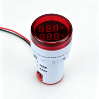 Meteran Tegangan dan Arus Digital LED Layar Ganda 60-450V 0-100A Kapasitas Rentang AC Amp Volt Ampermeter Voltmeter Indikator