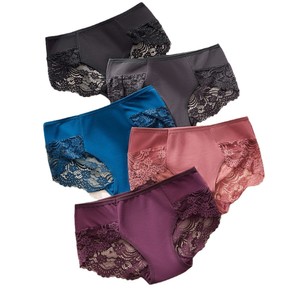 SMOOTH Mutandine Sexy in Pizzo Plus Size per <span class=keywords><strong>Donne</strong></span>, <span class=keywords><strong>Slip</strong></span> Trasparenti in Rete con Inserti in Pizzo e Fondo in <span class=keywords><strong>Cotone</strong></span> - Product Image 5