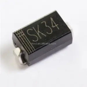 Componentes eletrônicos sk34 1n5822 in5822, marcação ak smb DO-214AA schottky diodo 3a 40v novo original