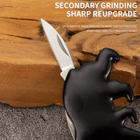 2 in 1 Çok Amaçlı Alet Mini Katlanır Çakı Şişe Açacağı Paslanmaz Çelik Bıçak Açık Hava EDC Anahtarlık Yardımcı Alet