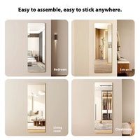 Modern Acrylic Soft Mirror Wall Self-Adhesive Dressing Mirror Punch-Free HD Wall Sticker Full-Body Home Paste Fitting Mirror