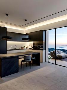 Mobili per la casa con pannelli in metallo moderni e minimalisti per soggiorno, sala da pranzo e cucina - Product Image 2