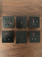 Interrupteur de climatiseur mural 45A UK Standard Home/Hotel Modern Design Interrupteur ca 45a avec interrupteur neonl light dp