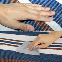 Double couche Accessoires de camping Couverture de pique-nique pliable Tapis de pique-nique en toile imperméable pour l'extérieur Camping Plage
