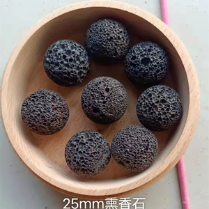 Boule de <span class=keywords><strong>pierre</strong></span> de lave naturelle 10 mm Boules volcaniques <span class=keywords><strong>pour</strong></span> barbecue et aromathérapie - Product Image 6