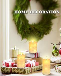 Juego de 3 Velas LED de Cera de Parafina Blanca, con Control Remoto, Regulables, para Decoración Diaria, Fiestas y Bodas - Product Image 5