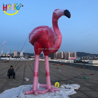 Ballon publicitaire personnalisé animal oiseau mascotte flamant rose gonflable géant