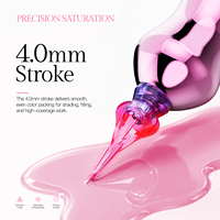 FAVIAMO ELVA Stylo sans fil à batterie, course de 4,0 mm, design élégant, machine à tatouer