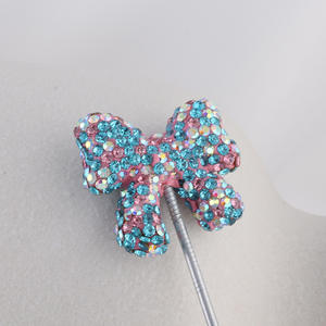 Nouveau ciel étoilé bricolage téléphone chaîne porte-clés collier sac accessoires nœud papillon ruban argile douce trou droit perles en vrac <span class=keywords><strong>acrylique</strong></span> - Product Image 4