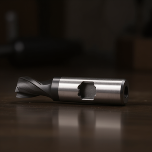 Hss Co <b>Cutter</b> Ta1414 TiAlN Coated 30 Degree Helix Short For Slots 2 Cutting <b>Edges</b> Weldon Shank - Product Image 3