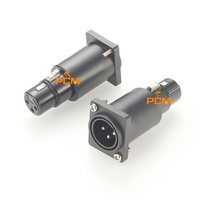 Connecteur adaptateur de prise jack mural de type D à 3 broches XLR femelle vers mâle sans soudure pour microphone