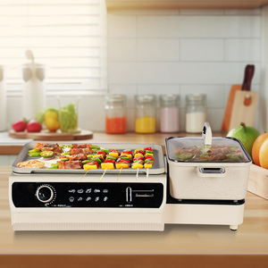Gril Électrique Pliant Multifonctionnel Sans Fumée Tendance 2026, Design Populaire, avec Plaque Amovible et Fonction Hot Pot pour Usage Domestique - Product Image 6
