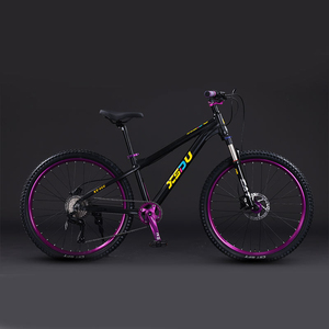 Bicicleta de Montaña BMX de 26 Pulgadas con Marco de Aleación de Aluminio de Buena Calidad y Adhesivos Decorativos, 9 Velocidades - Product Image 5