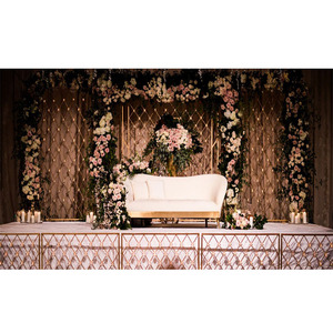 ผนังเทียนสำหรับงานแต่งงานด้านหน้าและด้านหลังเวที ผนังเทียนสำหรับงานเลี้ยงต้อนรับงานแต่งงานที่ไม่เหมือนใคร ผนังเทียนสำหรับเวทีงานแต่งงานรุ่นล่าสุดจากสหรัฐอเมริกา - Product Image 1