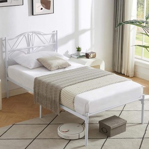 Modern Design <strong>Smart</strong> <strong>Furniture</strong> Folding Metal Bed Frame Easy Assembled Space Saving for Bedroom Hotel Villa with Storage Features - Product Image 3