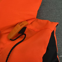 Gilet de sauvetage pour sports nautiques 50N, flottabilité 100N, rembourrage en mousse, support de tête, col réfléchissant, bandes réfléchissantes, fermeture éclair YKK, cordons réglables