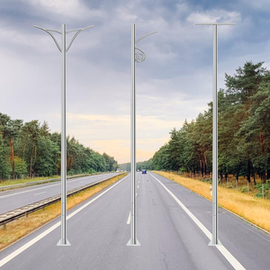 Nhà Máy Bán Hàng Trực Tiếp Q235 Mạ Kẽm Nhựa 6M 8M 10M 12M Ánh Sáng Cực Ánh Sáng Đường Phố Bài 10M Năng Lượng Mặ<span class=keywords><strong>t</strong></span> Trời Ánh Sáng Cực - Product Image 1