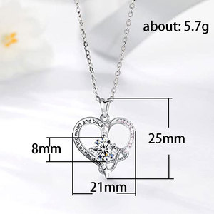 Collar con colgante de corazón para mujer, cadena a la moda para la clavícula, regalo para el día de la madre, joyería - Product Image 5