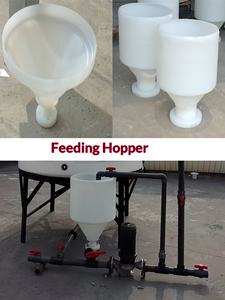 Serbatoio <span class=keywords><strong>per</strong></span> Trattamento Acque Reflue in Plastica con Agitatore, Alimentazione a Tubo, Circolazione, Riscaldamento a Scala, Fondo Conico Rinforzato - Product Image 5