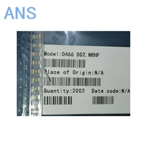 Penjualan terlaris persediaan satu pemberhentian komponen elektronik 0466002.NRHF Fuse Chip sangat cepat bertindak 2A 63V SMD bantalan Solder 1206 T/R CSA