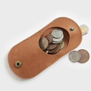 थोक सिक्का आयोजक ताला-हल्के पु चमड़े का सिक्का आयोजक बटुआ पतली परिवर्तन पर्स कुंडी जेब मिनी सिक्का बैग यात्रा