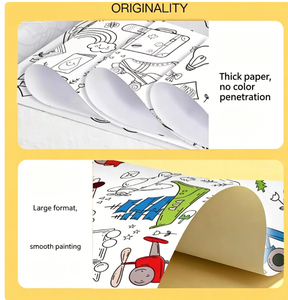 Autocollants de journal à gratter pour enfants, thème dessin animé, à coller facilement, pour divertissement intérieur, vente en gros - Product Image 2