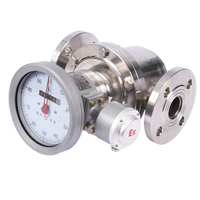 KFBST 4-20mA Oval Gear Flow Meter Viskositas Tinggi untuk Bahan Kimia, Minyak, Diesel, Air, Baja Cor 4.0MPa OEM Pointer Reset