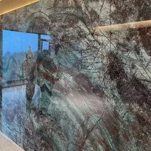 high-end customized 2mm-5mm luxury stone for hotel and villa renovation Baida emerald