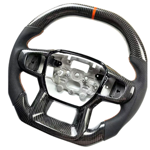 พวงมาลัยรถพรีเมี่ยม, สำหรับรถ Ford Raptor F150มัสแตง M5 M2โฟกัส X5 X6หนังคาร์บอนไฟเบอร์สไตล์สปอร์ตอัพเกรด - Product Image 2