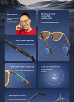 Lunettes de soleil intelligentes polarisées G06 avec contrôle tactile, audio, appels, musique, photos à distance, assistant vocal IA, monture PC, couleur tendance