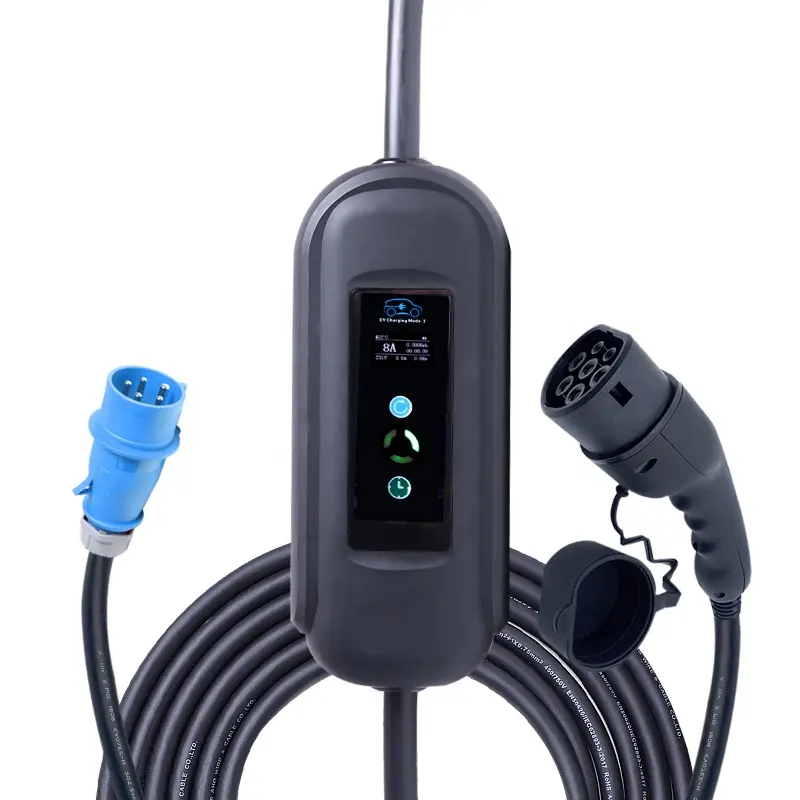 Electric Vehicle Home Car Charger 250 Volt 3.6kw 16 Amp EV With Type 2 Type 1 Plug