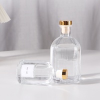 Bouteilles de parfum de salle de diffuseur de roseau de luxe personnalisées et transparentes de 250ml en verre