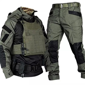 Nouvelle Offre Spéciale : Combinaison de Combat Camouflage G2 – Tenue Tactique Noire Idéale pour l'Entraînement et les Activités de Plein Air (Randonnée, Entraînement) - Product Image 3