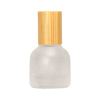 Flacon à bille rond en verre dépoli vide pour soins de la peau, parfums et huiles essentielles, 10 ml, emballage cosmétique rechargeable sans BPA