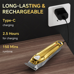 Profession elles schnur loses elektrisches Friseur haar für Herren für Clipper Trimmer Set Wasserdichte USB-Stromquelle Edelstahl für Englisch - Product Image 6