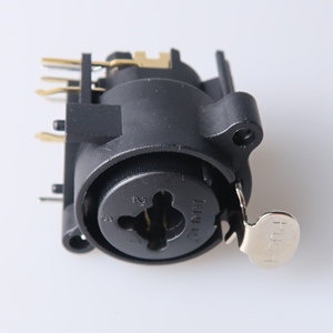 <span class=keywords><strong>XLR</strong></span> <span class=keywords><strong>Combo</strong></span> <span class=keywords><strong>Jack</strong></span> 6.35mm Femelle Montage Sur Panneau <span class=keywords><strong>Prise</strong></span> Microphone Connecteur Audio À Angle Droit - Product Image 4