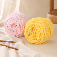 Beginners Fuzzy Crochet Thread 110g Chunky Chenille Yarn Knitting Soft Thick Plush Chenille Yarn for DIY Baby Blankets