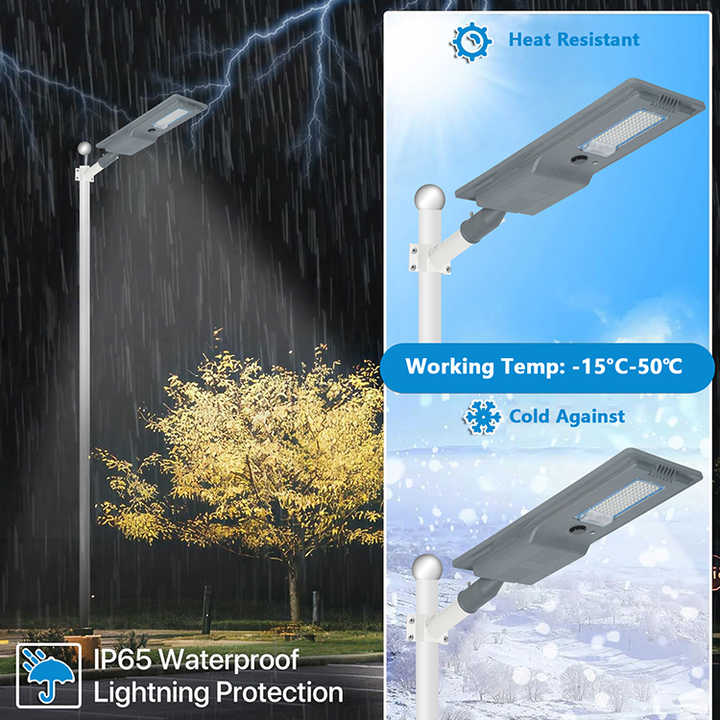 Long Working Time Waterproof IP65 Outdoor Road Lighting 300w 600w Aluminium Integrated All in One Led Solar Street Lamp