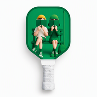 Mini raquette de pickleball amusante pour enfants, jeux de bureau, petite raquette, bord en TPU de 16 mm, article cadeau en vrac