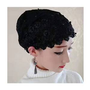 Nuevo Pañuelo Floral de Encaje para Mujer Musulmana 2023, Sombrero Casual con Cuentas para Viajes a la Playa - Product Image 1