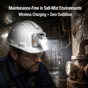 Lámpara Frontal a Prueba de Explosiones ATEX <span class=keywords><strong>M1</strong></span> Zona 0, LED Inalámbrica con Carga Inalámbrica, OLED IP68, Lámpara de Seguridad para Refinerías, Industria Química y Marina - Product Image 6