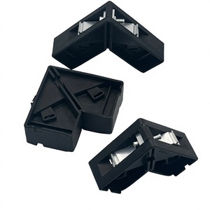 Angolari di Connessione in Plastica e Alluminio dal <span class=keywords><strong>Design</strong></span> Moderno per Porte e Finestre, Accessori per Facile Installazione a Vite - Product Image 1
