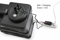 Ensemble de douche de camping durable Expedition 22L 5,8 gallons noir, réservoirs de stockage d'eau en PVC, fonctionne sur batterie, portable, rechargeable