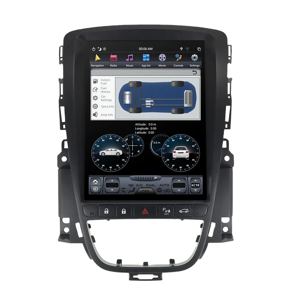 Para Opel Astra J 2009-2016 4G SIM Tesla estilo Android 9,0 reproductor de coche GPS navegación estéreo Unidad Principal reproductor Multimedia Auto Radio